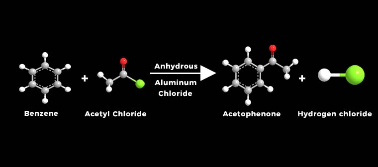 Friedel craft acylation reaction